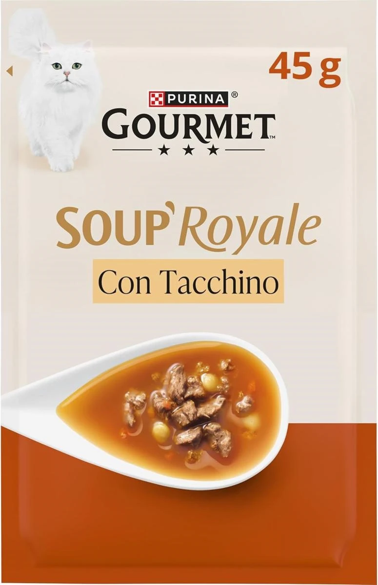 Purina Gourmet Soup Royale Tacchino 30 x 45 g