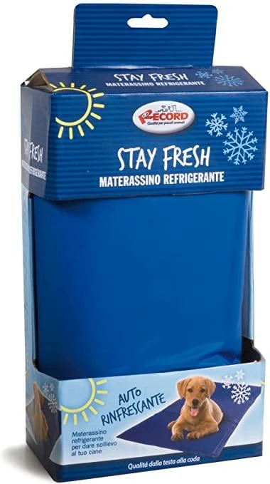 Record Tappetino Refrigerante per Cani Stay Fresh Blu S, cm 16,5 x 10 x 35