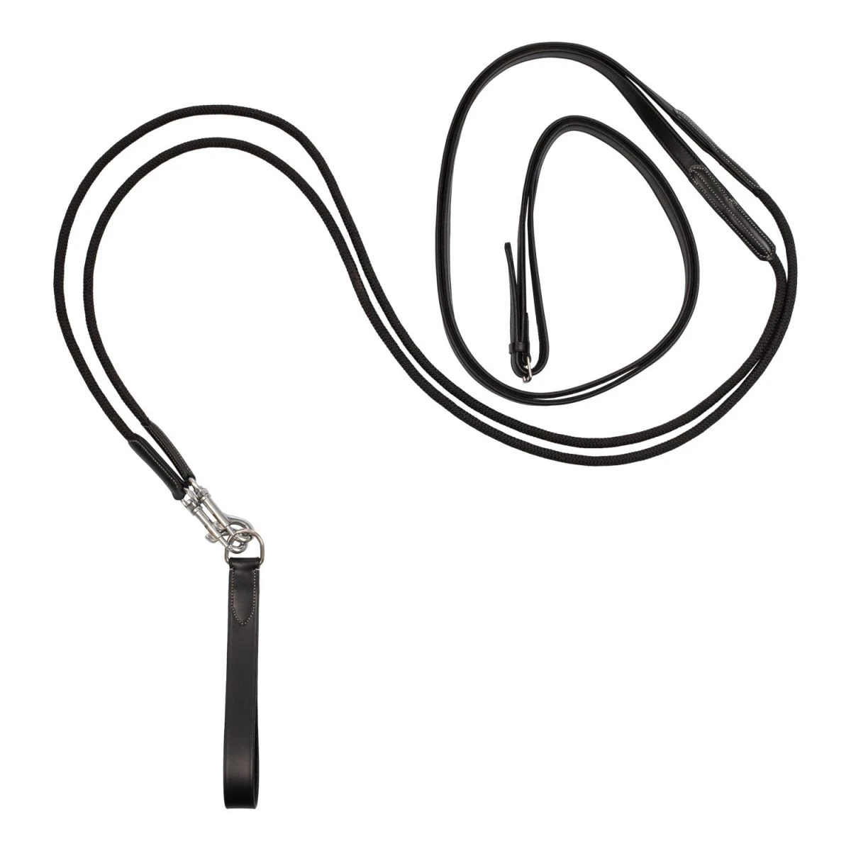 Redini di ritorno Equestro in nylon e cuoio doppiato