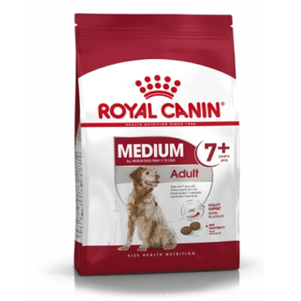 Royal Canin Medium Adult 7+ - Crocchette Cani Maturi da 7 Anni in su' - Kg.15