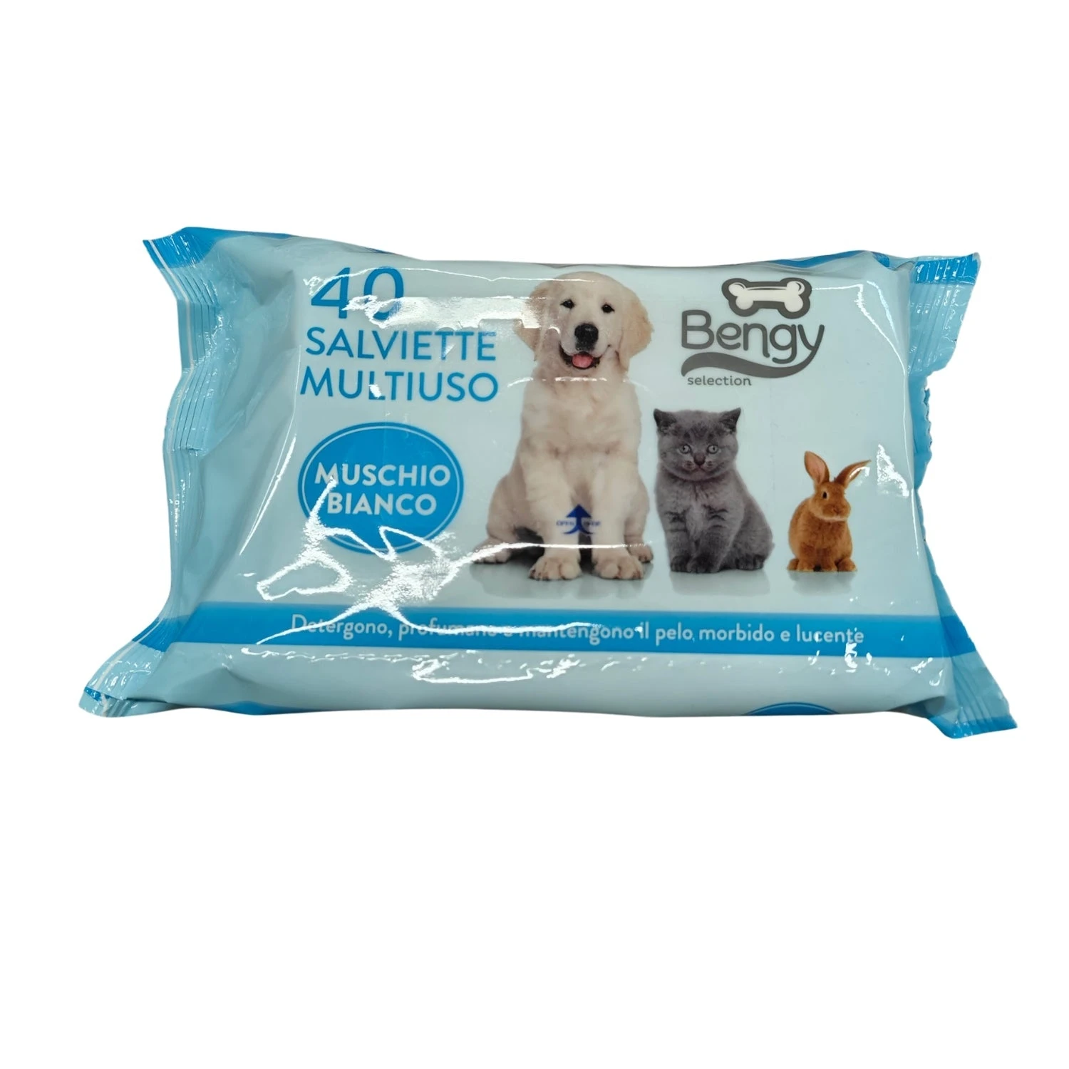 40 Salviette detergenti multiuso cani e gatti - Bengy - Foto 3