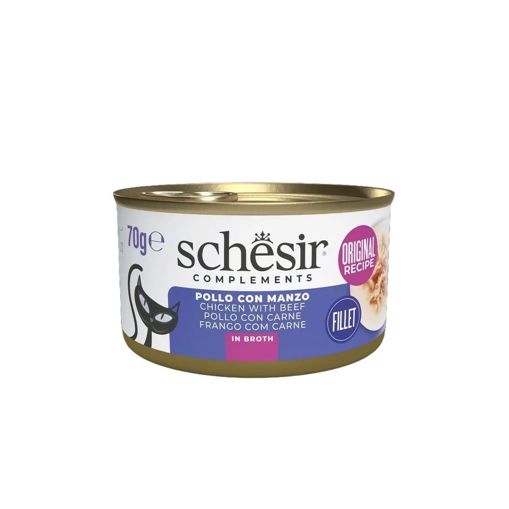 Schesir Cat Brodo Pollo e Manzo 70 g