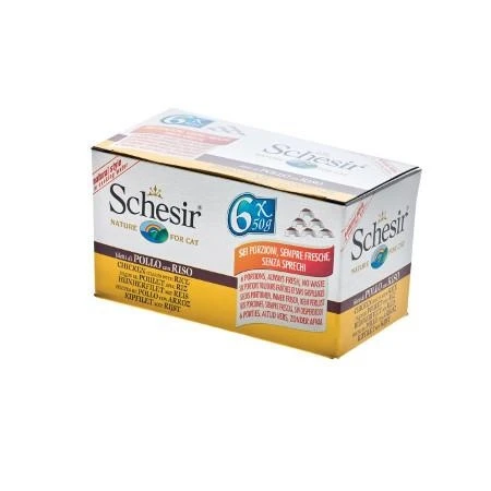 Schesir Cat Pollo/Riso Natural 6 x 50 g