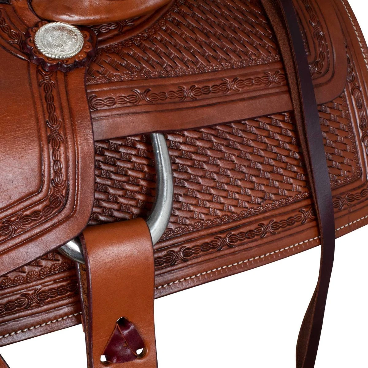 Sella Western McBryan Royal Cutter (Working Cow) - 16" Castagna - foto 5