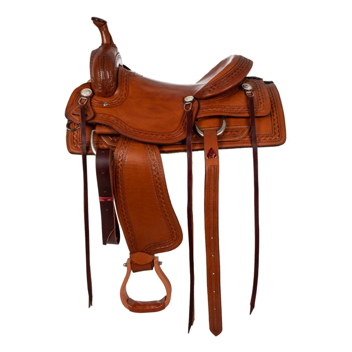 Sella Western Wade Border Stamp McBryan - 16" Castagna - foto 2