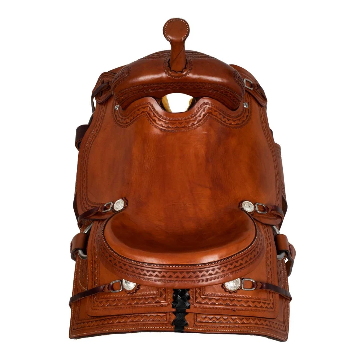 Sella Western Wade Border Stamp McBryan - 16" Castagna - foto 3