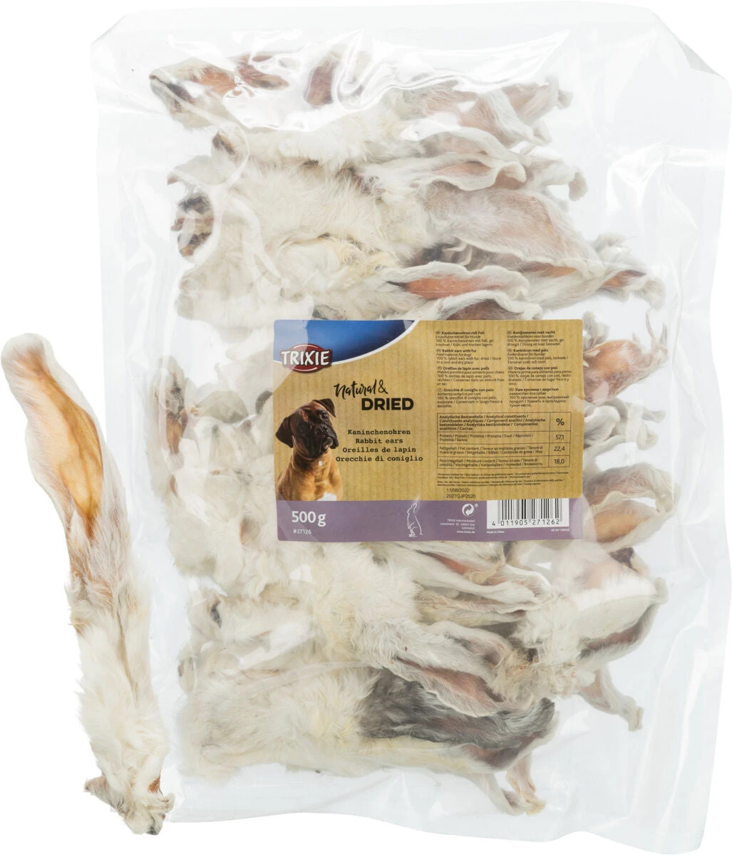 Trixie Orecchie di coniglio con pelo - 500 g - foto 3