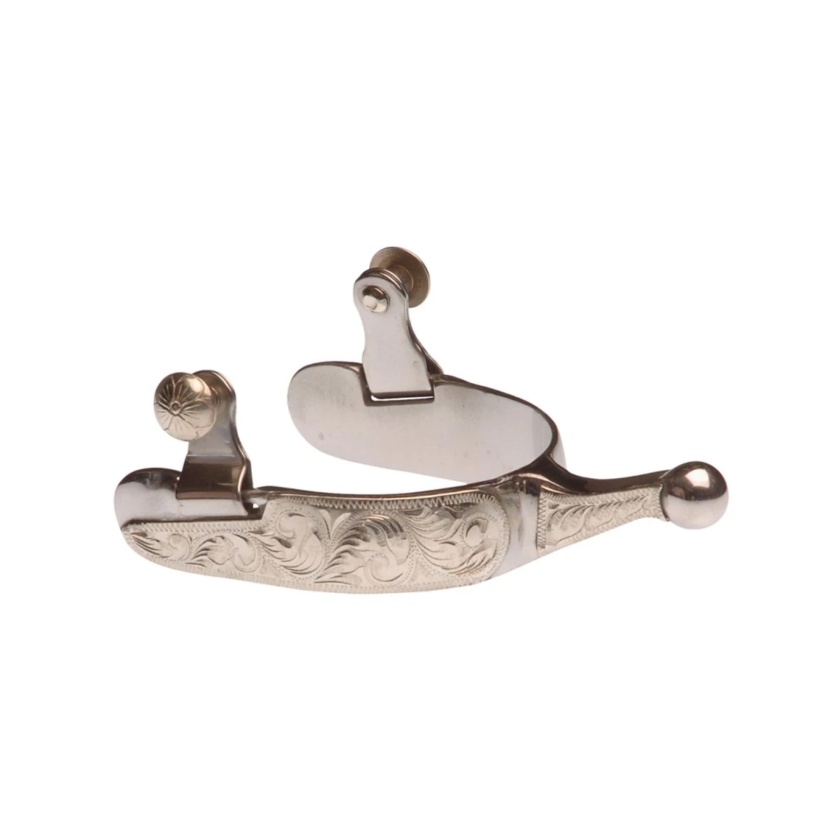 Speroni western in acciaio inox lavorato con pallina - Pool's