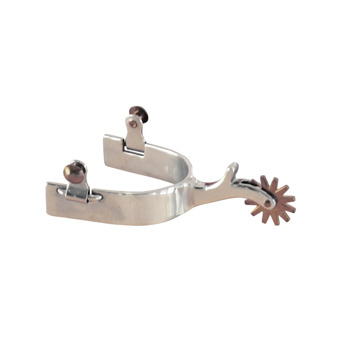 Speroni western Pool's in acciaio inox con rotella in ottone