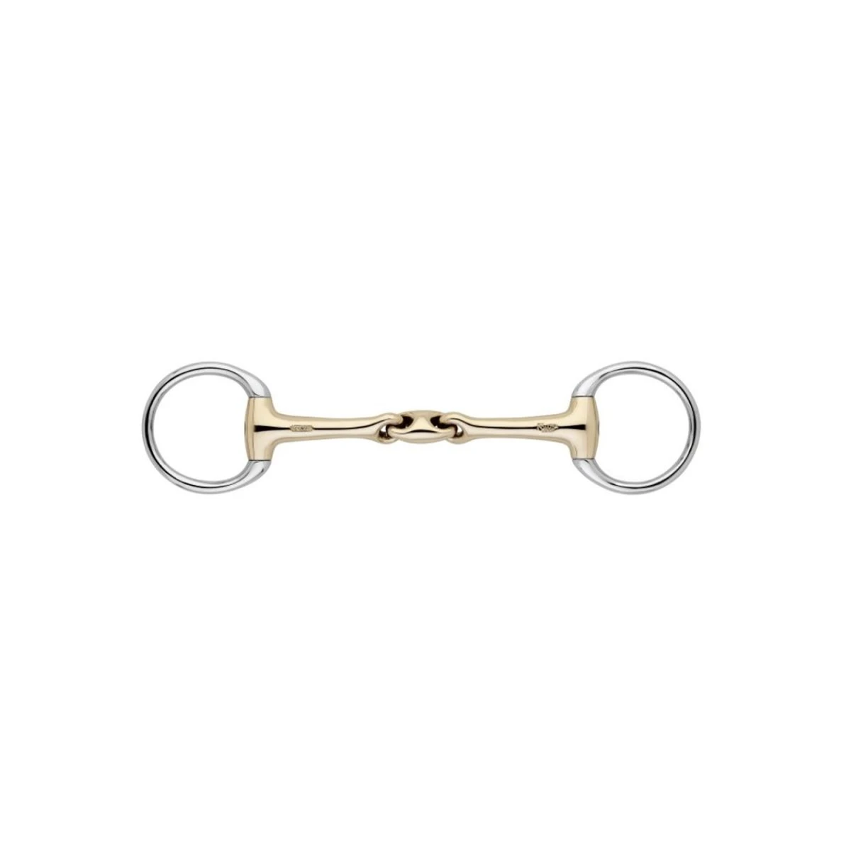 Sprenger KK Ultra Eggbutt Bradoon 14 mm Sensogan/Acciaio anelli 55 mm