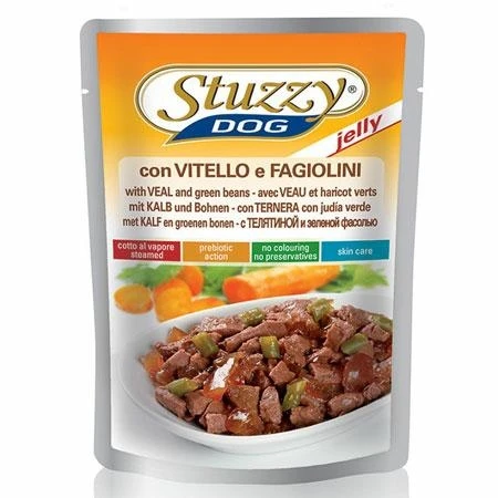 StuzzyDog Buste Vitello/Fagioli in Jelly 24 x 100 g