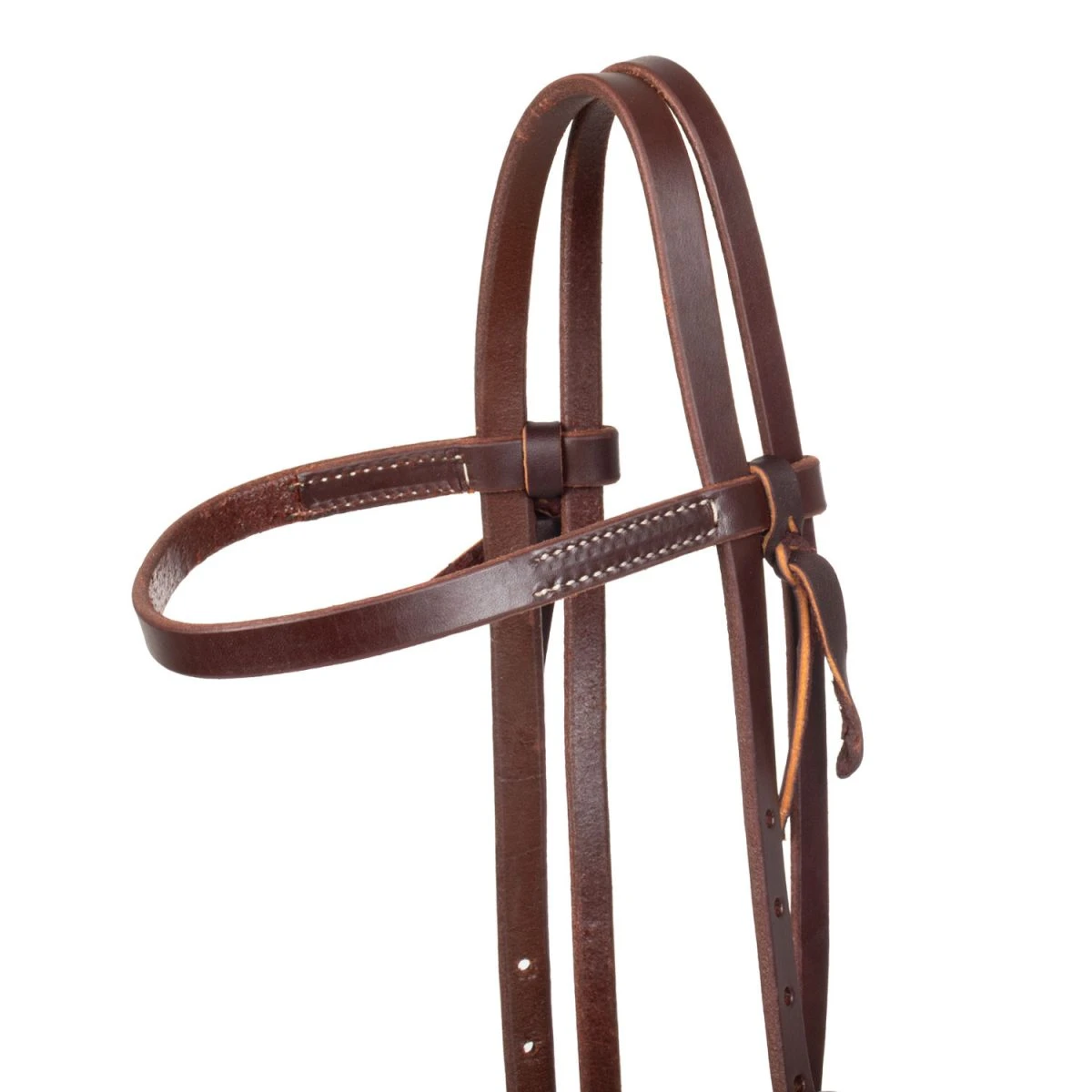 Testiera in cuoio 5/8 Double Buckle con fibbia Feather - Professional's Choice - Unica Oliato - foto 2