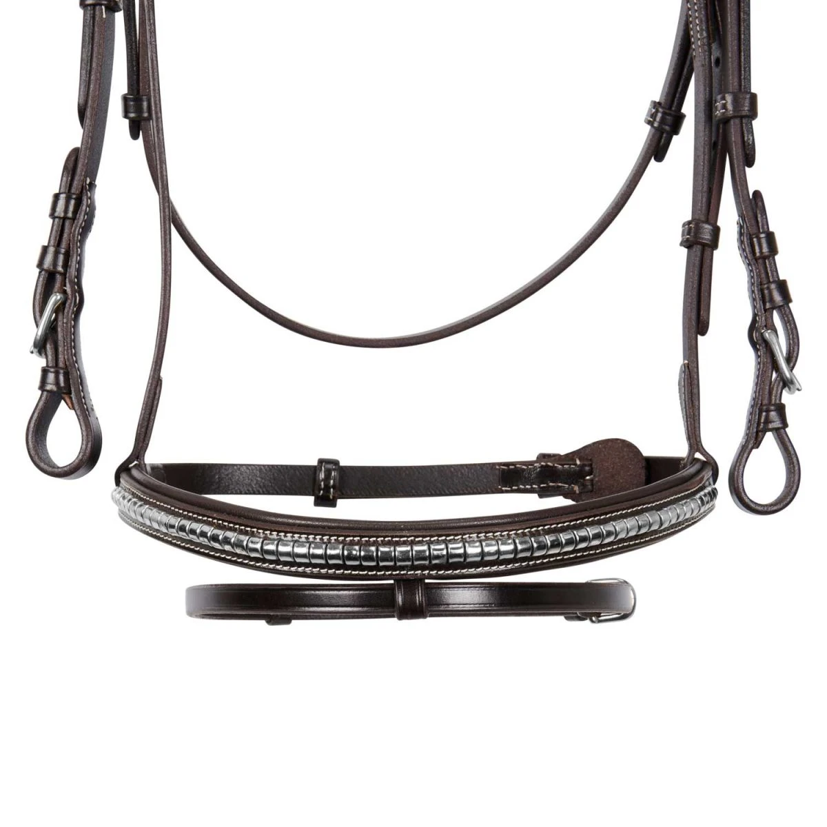 Testiera inglese Clincher in cuoio - Equestro - Pony Testa di Moro - foto 4