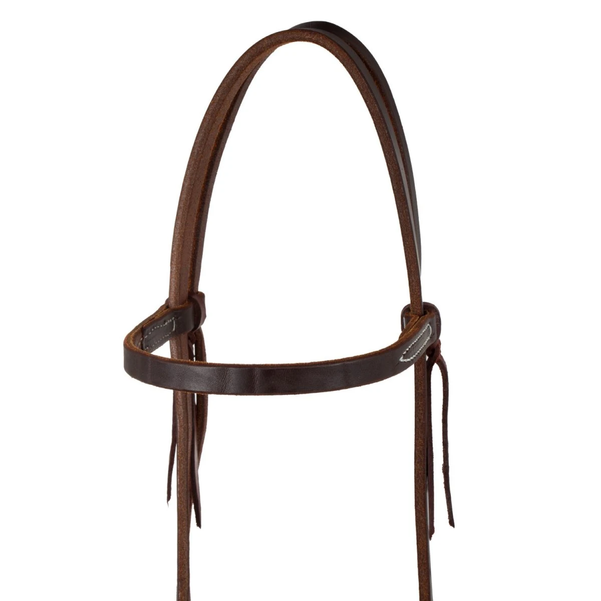 Testiera Western Browband con Fibbie Acciaio Nero - Berlin Custom Leather - Unica Marrone - foto 4