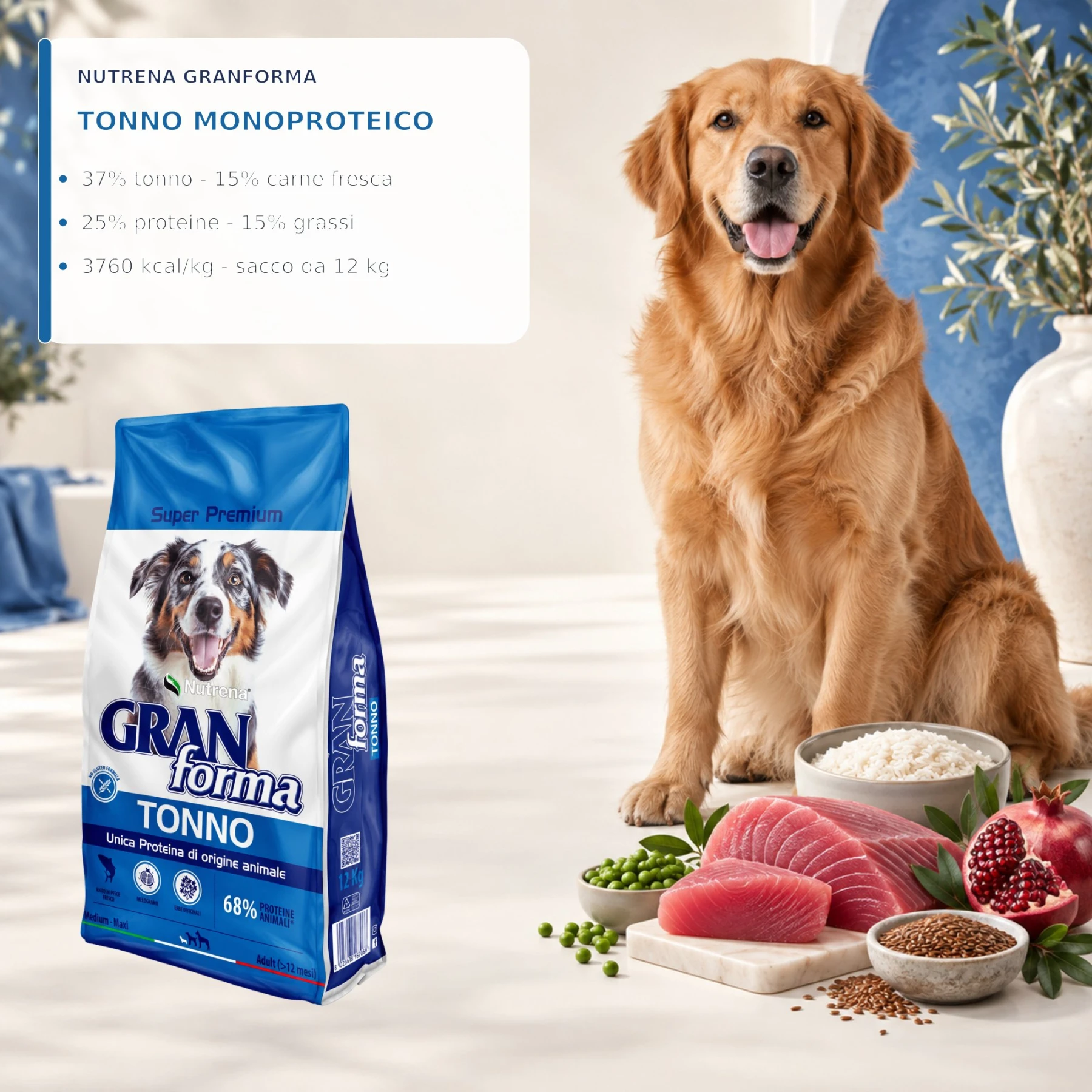 Nutrena Granforma Tonno Monoproteico 12 kg - Immagine 3