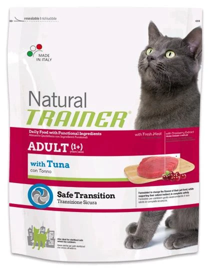 Trainer NATURAL ADULT CON TONNO - Secco gatto adulto Kg. 3 - Foto 1