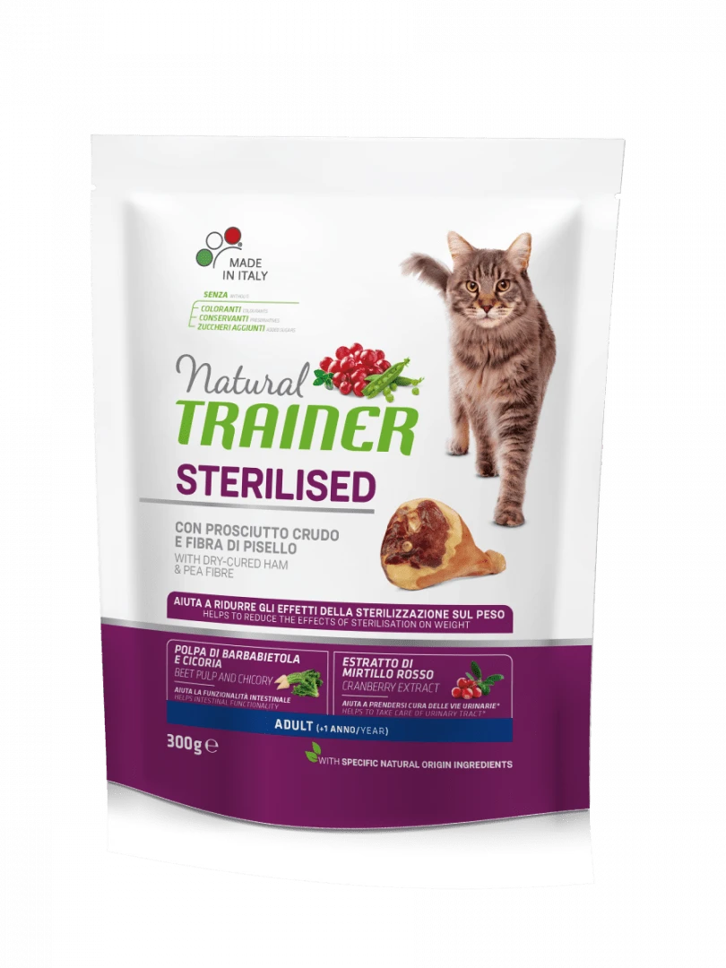 Trainer Natural Sterilised Adult con Prosciutto Crudo - 300 gr