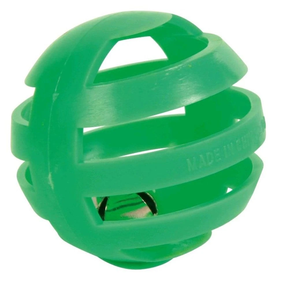 Trixie Set 4 palline per gatti con campanello, ø 4 cm