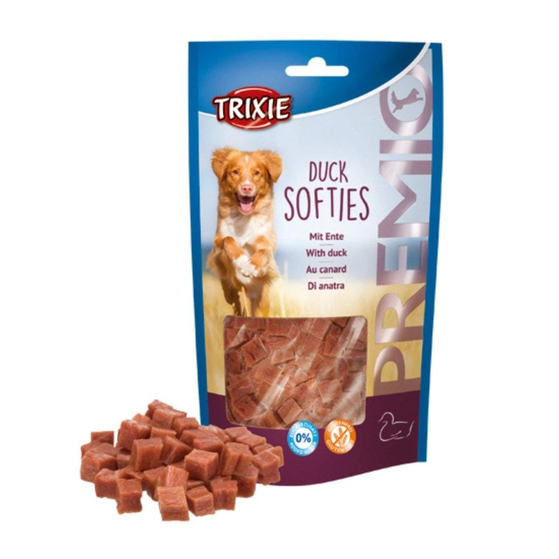 Snack morbidi per cani Trixie Duck Softies all’anatra in confezione da 100 g