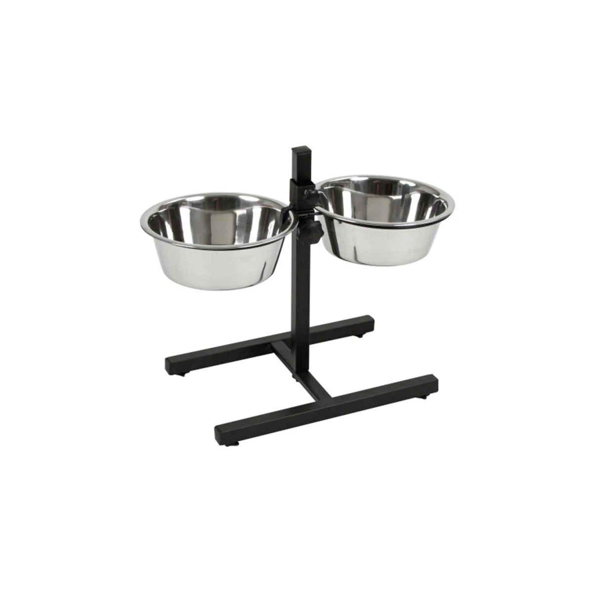 Trogolo doppio Kerbl 2x2800 ml con ciotole inox regolabili