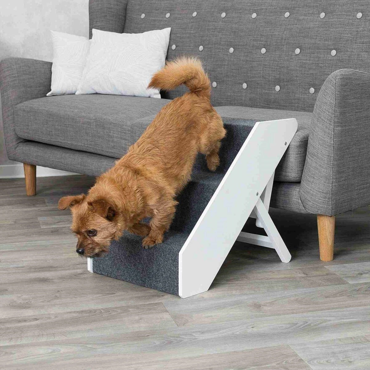 TX Scaletta Trixie in MDF 40x67cm Bianca