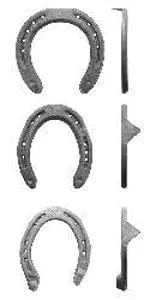 Umbria Equitazione Coppia, ferri italiani, misura 4.