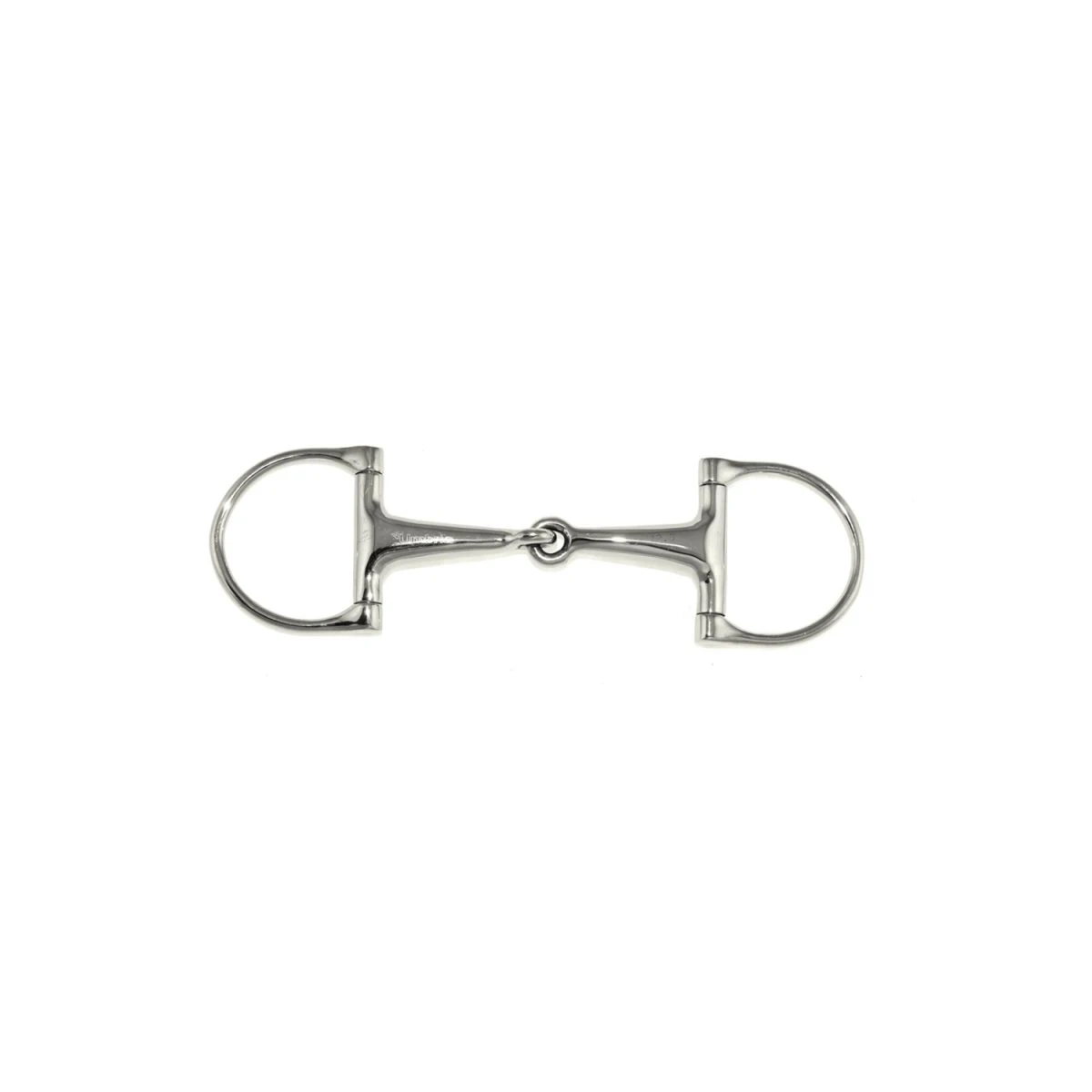 Umbria Equitazione Filetto a D snodato in acciaio inox (cannone vuoto 22mm)