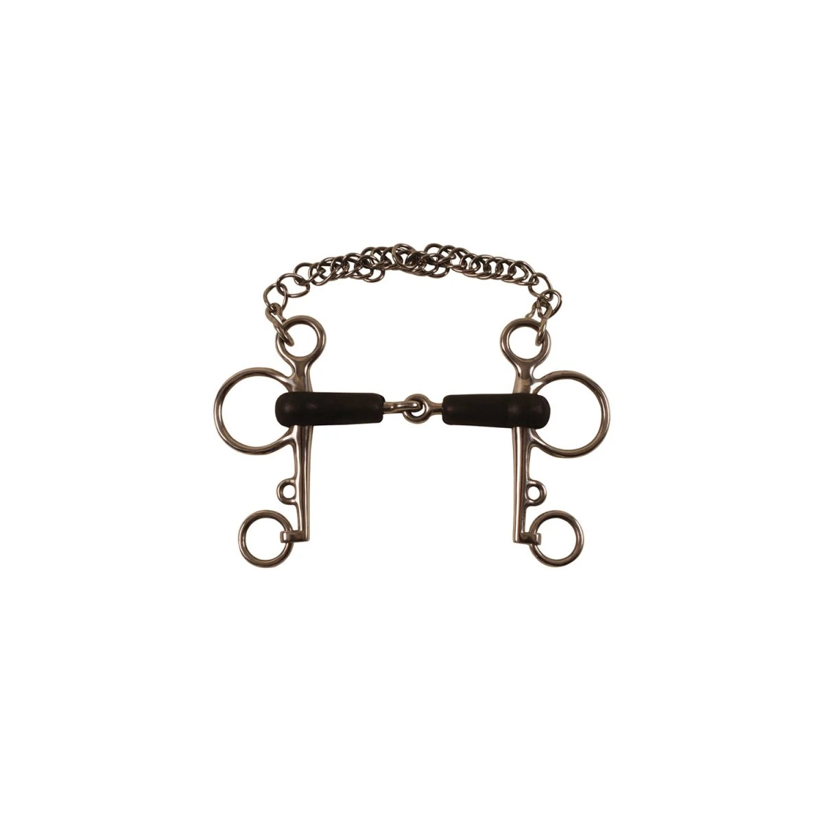 Umbria Equitazione Pelham in acciaio inox rivestito in gomma