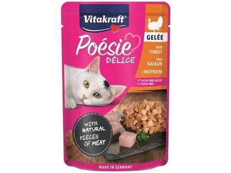 Vitakraft Poesie Delice Gelee Tacchino 23 x 85 g