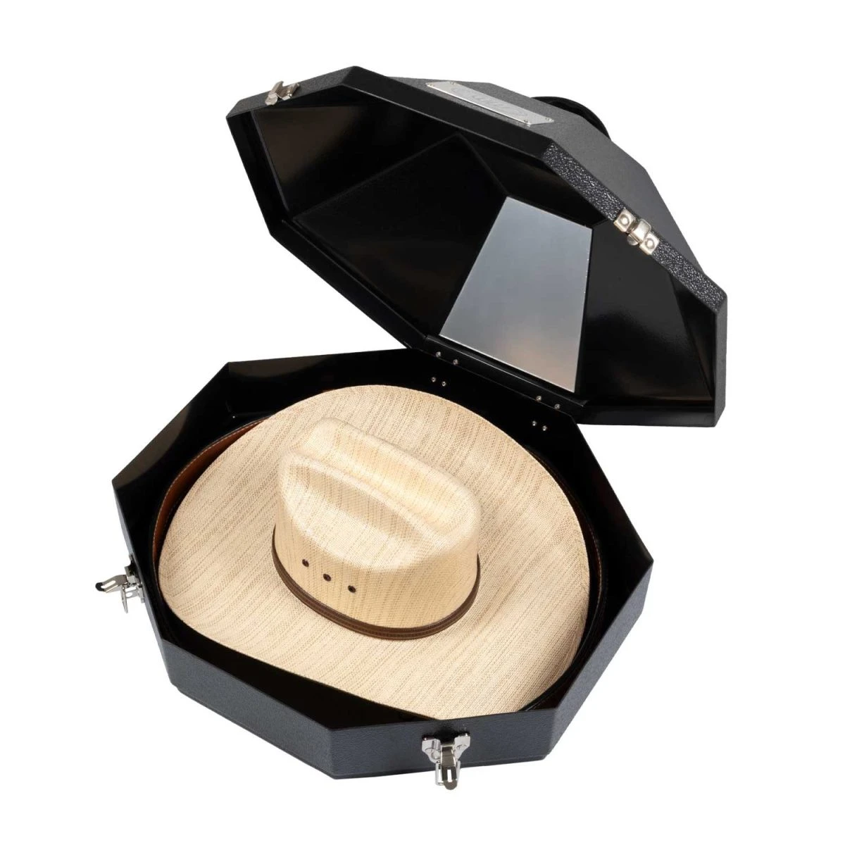 Westwood Portacappello rigido per cappelli western - Unica Nero - foto 3