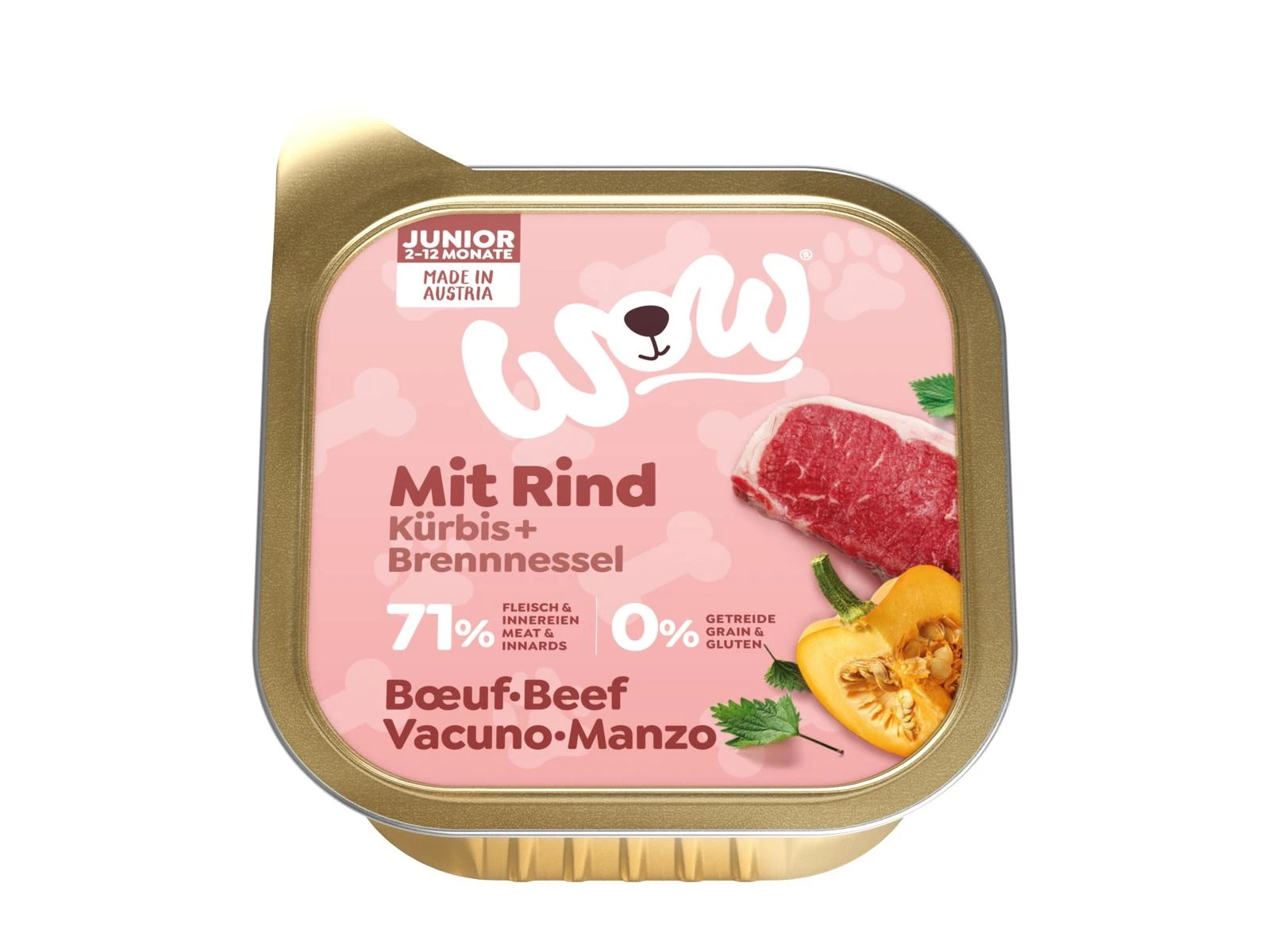 Wow Dog Junior Manzo 150g - Mangime Umido per Cuccioli