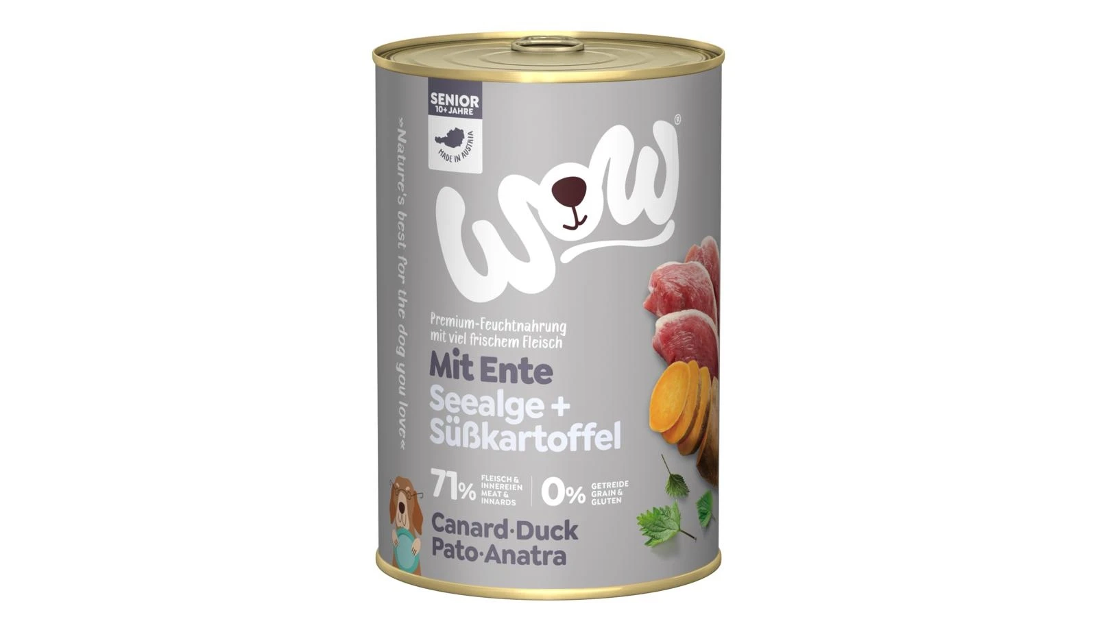WOW Dog Senior Gr 400 Anatra - Mangime Umido per Cani