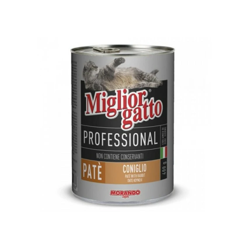 Morando Miglior Gatto Paté con Coniglio 24 x 400 g