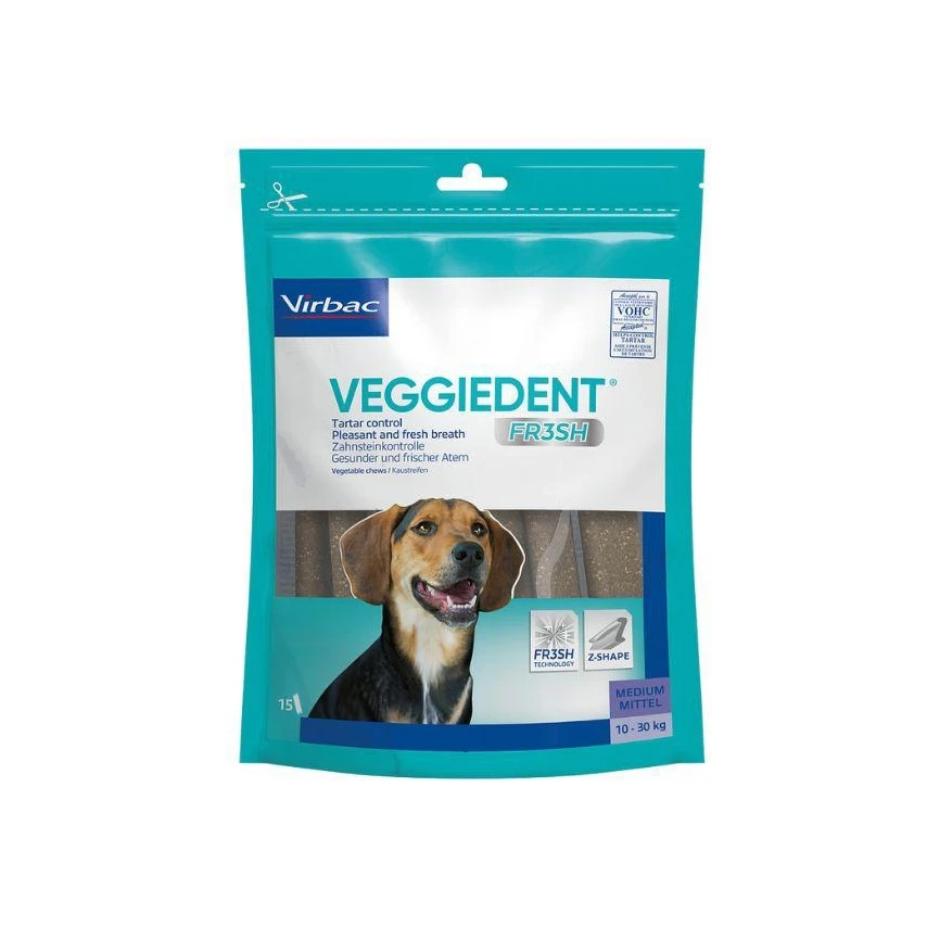 Virbac VeggieDent M 350 g - Snack per cani