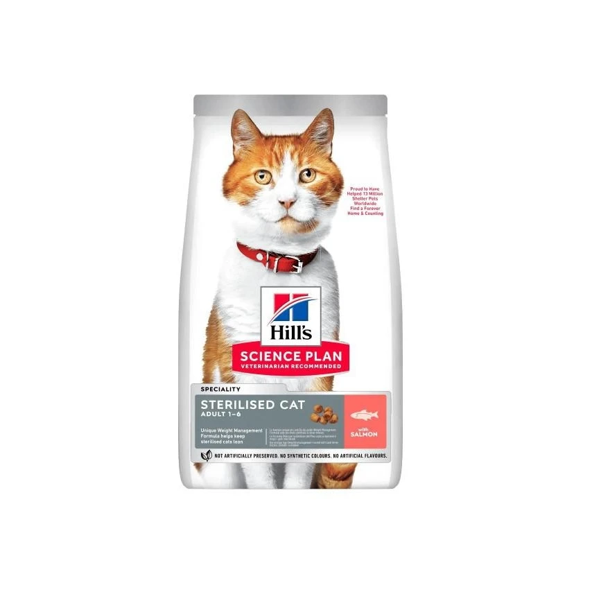 Hill's Sterilized Cat Salmone 1,5 kg - Crocchette per gatti sterilizzati