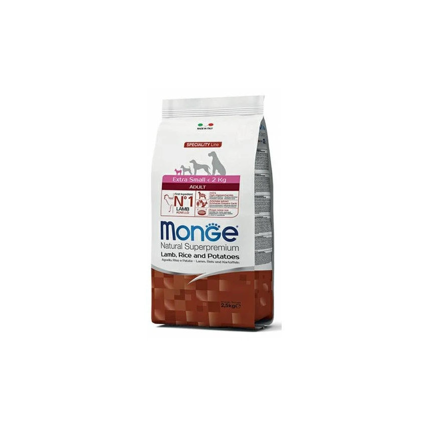 Monge Dog XS Agnello - Mangime secco per cani