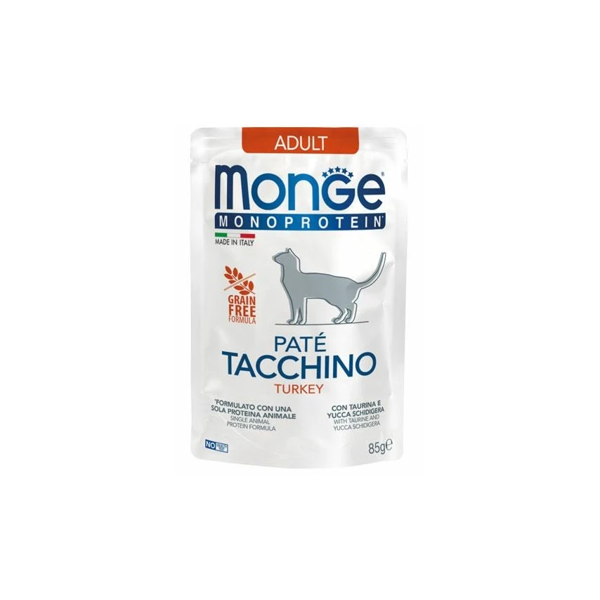 Monge Cat Buste Mono Paté Tacchino 28 x 85 g