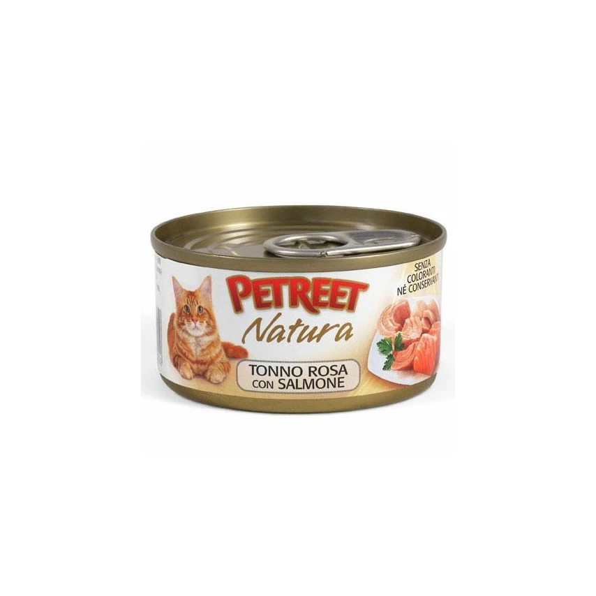 Petreet Tonno Rosa/Salmone 70g - Mangime Umido per Gatti