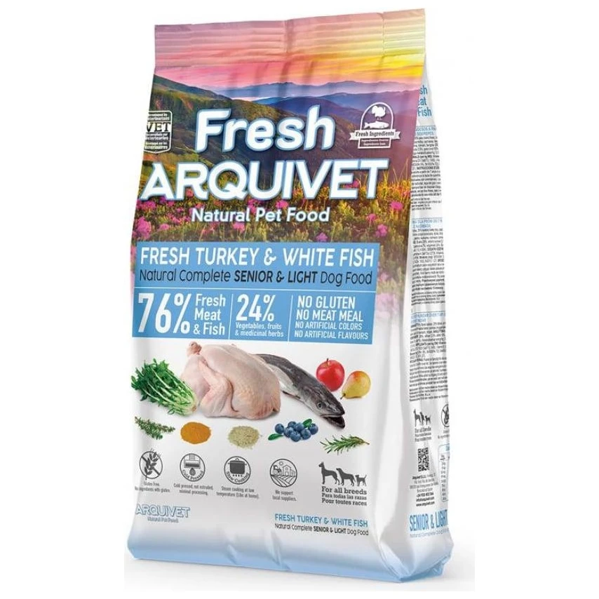 Arquivet Fresh Senior/Light Tacchino e Pesce Bianco