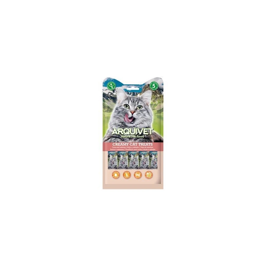 Arquivet Cat Snack Liquido al Tonno/Salmone 5 x Gr 14