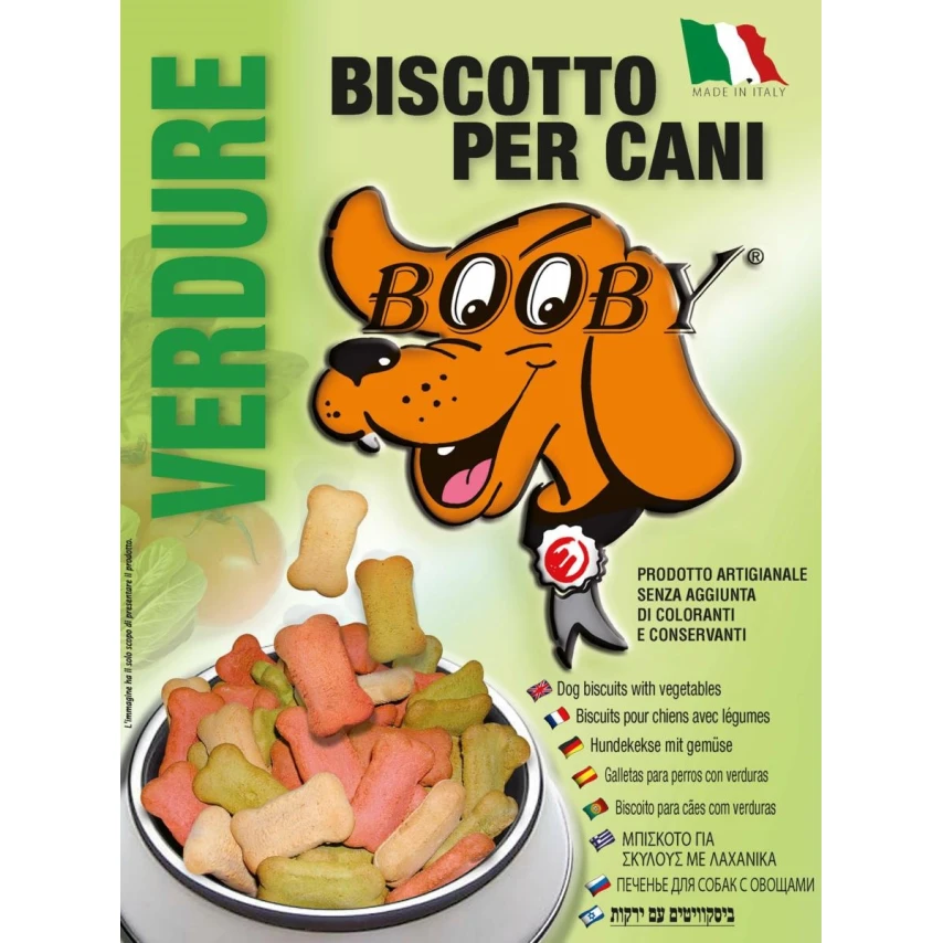 Booby Mini Verdure Sacco kg 1 - Snack per Cani