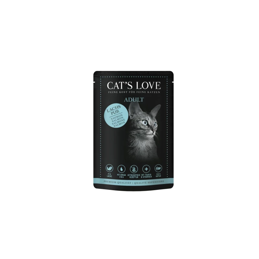 Cat's Love Buste di Salmone 12 x 85g - CATSLOVE