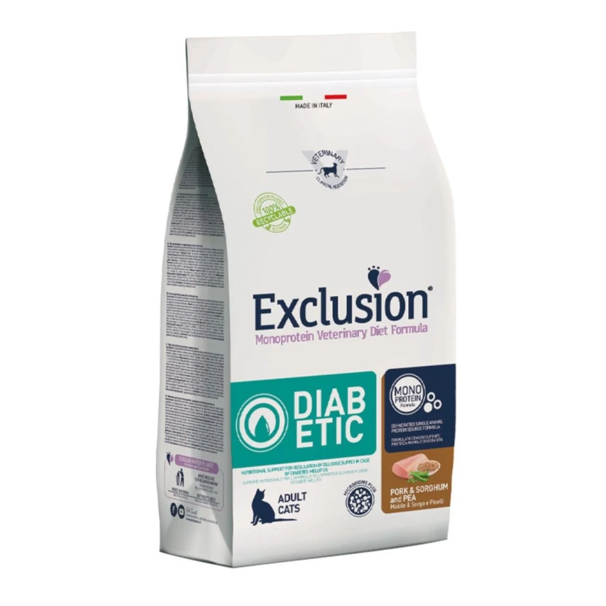 Exclusion Cat Diabetic Maiale/Piselli 300g - Dorado
