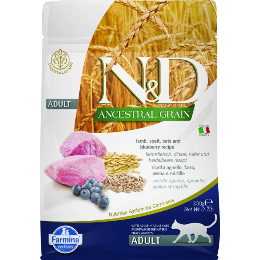 ND Cat Ancestral Agnello/Mirtillo 300g - Farmina