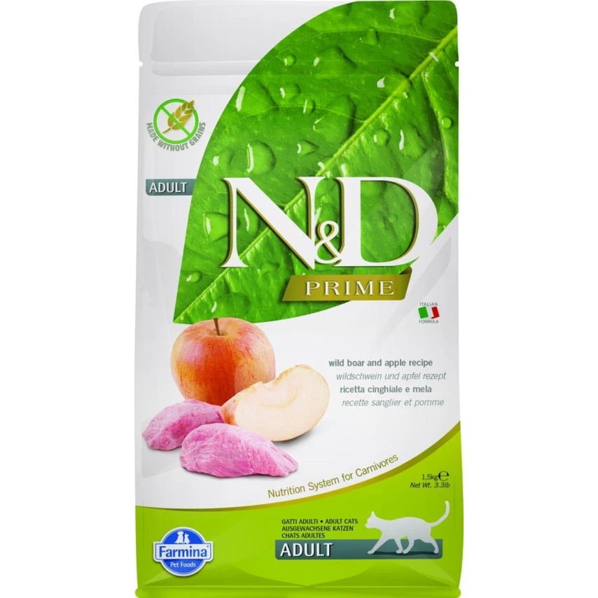 ND Cat Prime Cinghiale/Mela 1,5 kg - Farmina