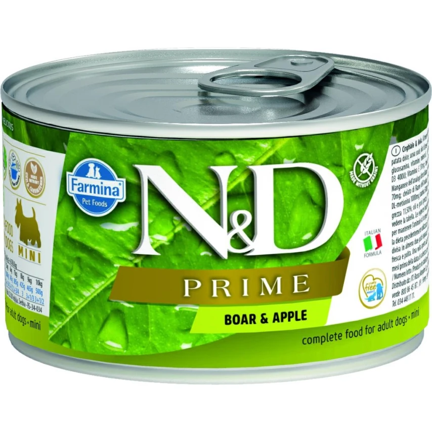 ND Umido Dog Prime Cinghiale/Mela 140g - Farmina