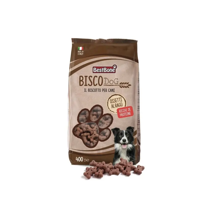 Biscotti per cani Ossi al Ragù - Biscodog 400 gr