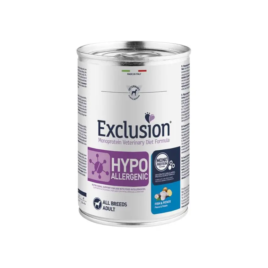 Exclusion Diet Formula CANE UMIDO HYPOALLERGENIC FISH & POTATO ALL BREEDS conf. 400 gr