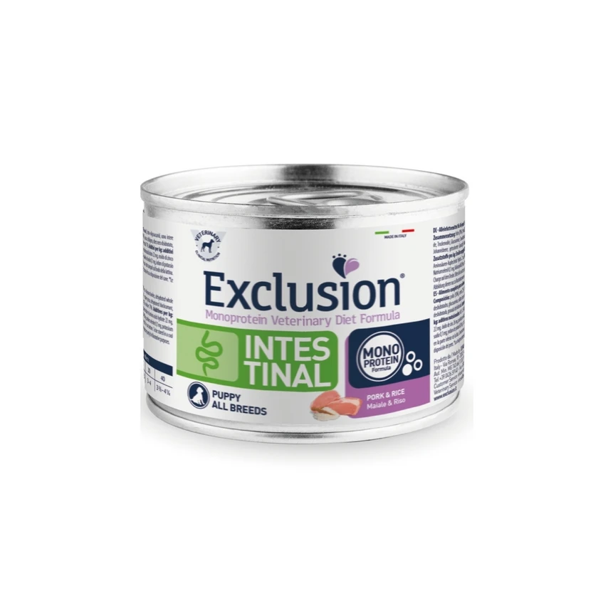 Exclusion Diet Formula CANE UMIDO INTESTINAL PUPPY PORK & RICE conf. 200 gr