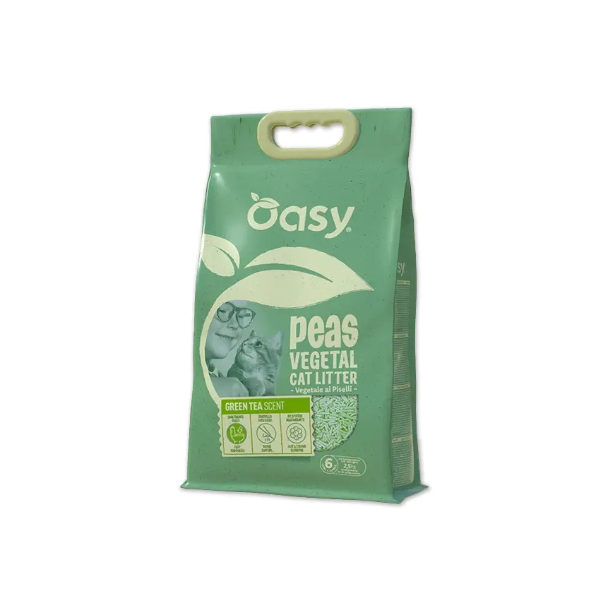 Lettiera agglomerante ai Piselli in pellet Oasy - varie profumazioni